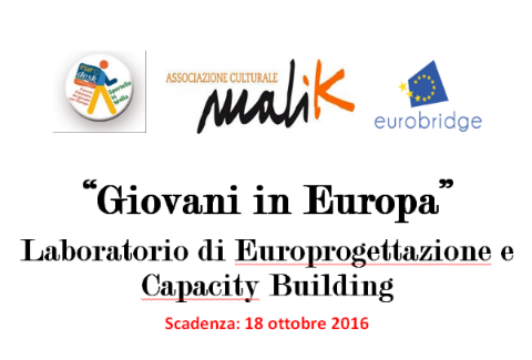 “Giovani in Europa”: Laboratorio di Europrogettazione e Capacity Building