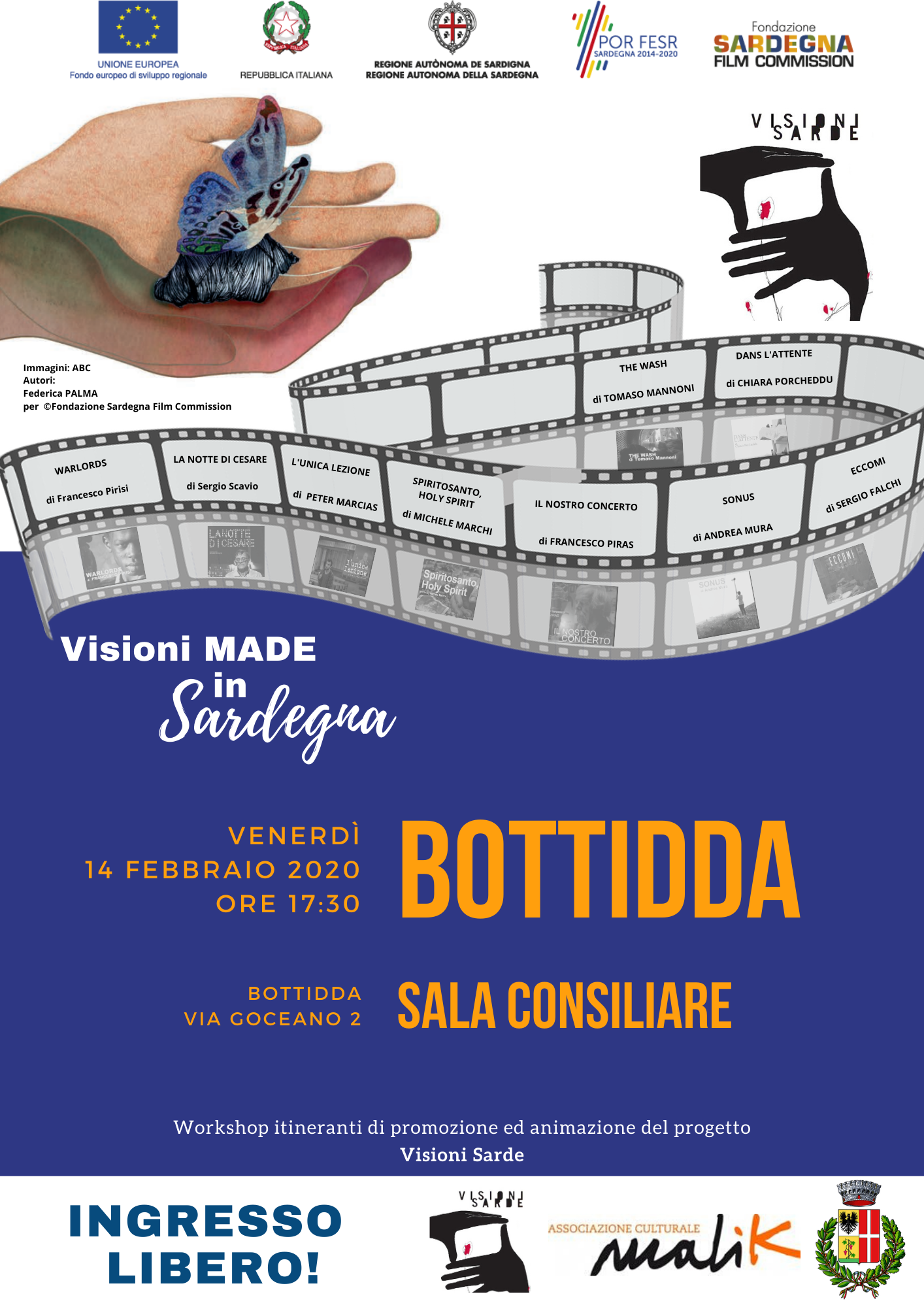 A Bottidda “Visioni made in Sardegna”, doppio appuntamento con le proiezioni di “Visioni Sarde” e “Heroes 20.20.20.”
