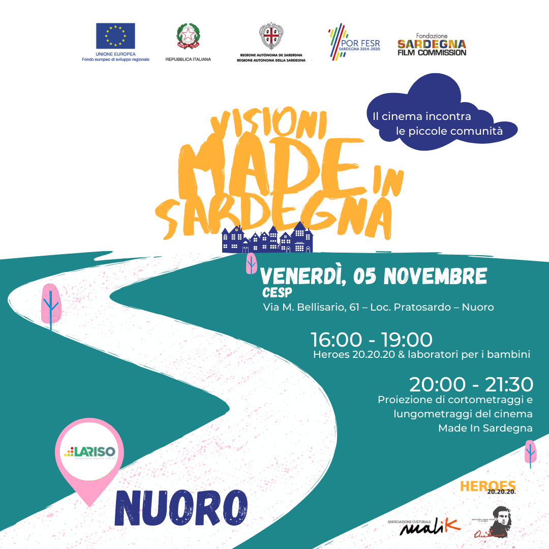 “Visioni made in Sardegna – Il cinema incontra le piccole comunità” Il 5 novembre saremo a Nuoro per il “Festival dell’innovazione sociale”
