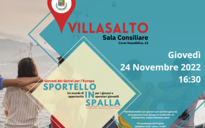 Appuntamento il 24 novembre a Villasalto per incontrare giovani e operatori del territorio