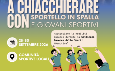 “A chiacchierare con Sportello in Spalla”: dal 23 al 30 settembre Malik incontra i giovani sportivi delle comunità locali